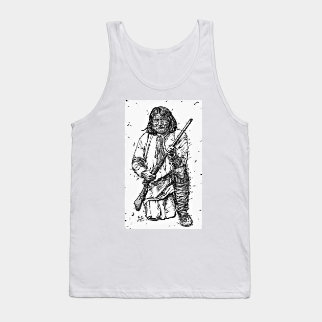 GERONIMO ink portrait.1 Tank Top by lautir